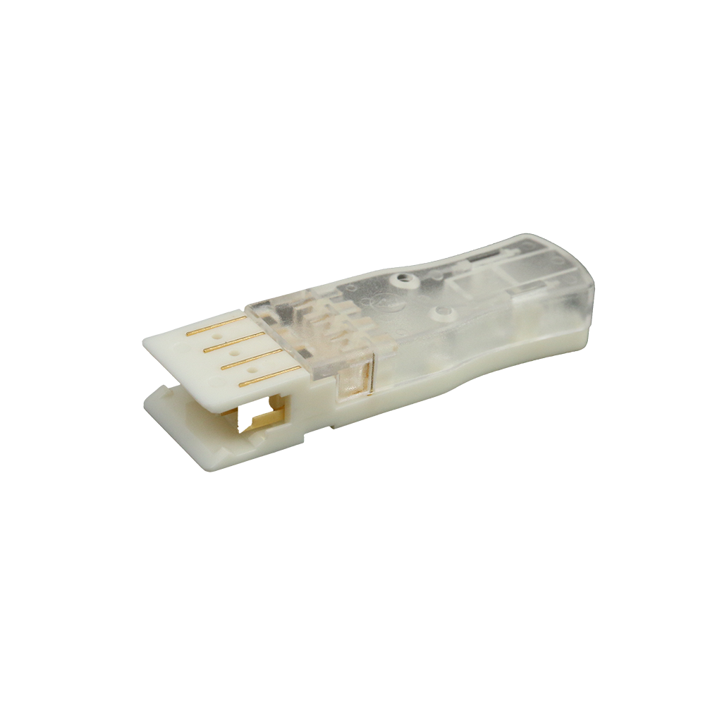 110 Computer Connector 2 Pair Transparent