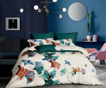 Printed 5 Pieces king Comforter Set Microfiber