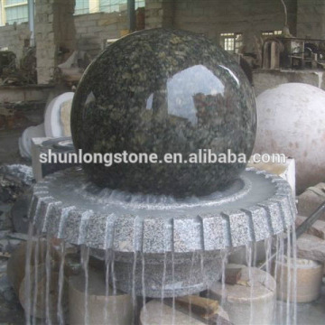 Green granite fountain ball,sphere granite ,fountain stone ball