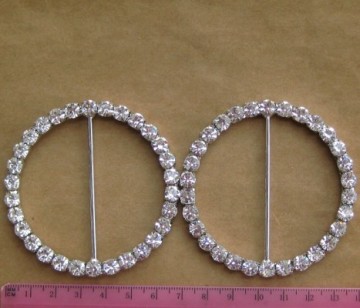 rhinestone diamante round buttons buckles