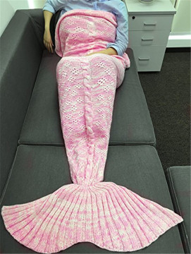 Pink gril sleep Mermaid blanket