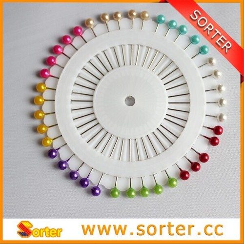 Wholesale white pearl color 38mm pearl head pin corsage head pin