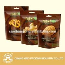 Roasted nuts and snacks packaging zipper pouch