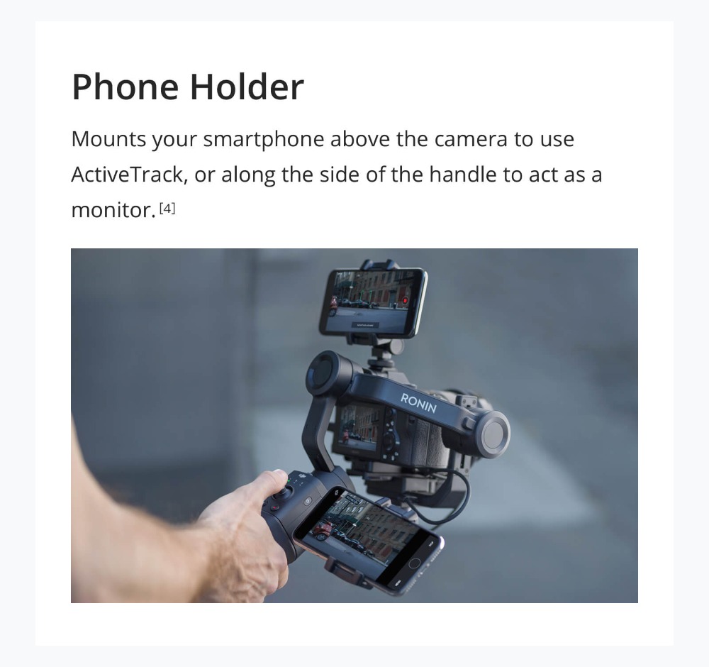 DJI Ronin-SC / Ronin-SC Pro Combo is 3-axis stabilizer for mirrorless cameras lightweight design original Ronin SC in stock