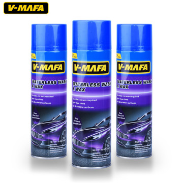 liquid can car aerosol waterless wash and wax