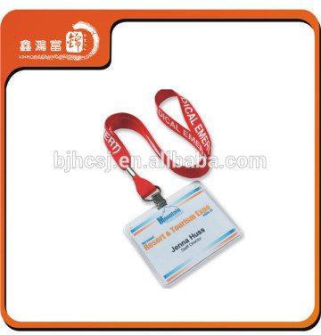 China elegant custom name lanyard badges