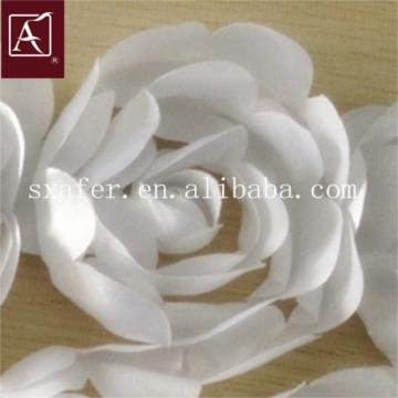 Ribbon Flower Embroidery Fabric For Wedding