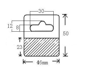 Dedicated Plastic Adhesive Hang Tab (I-465023B)