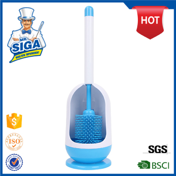 Mr.SIGA Hot Sell Silicone Toilet Brush Set With Toilet Brush Rubber