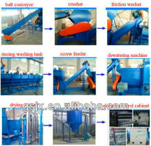 waste pp pe plastic recycling washing machine