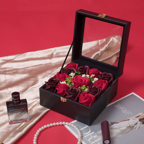 Luxury Preserved Rose Packaging Gift Box with Window