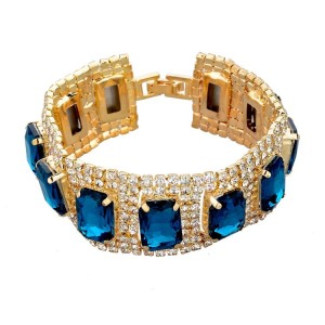 Austrian Gold/Silver Crystal Bracelet For Women