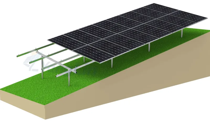 Adjustable East-West Aluminum Alloy Photovoltaic Ground System