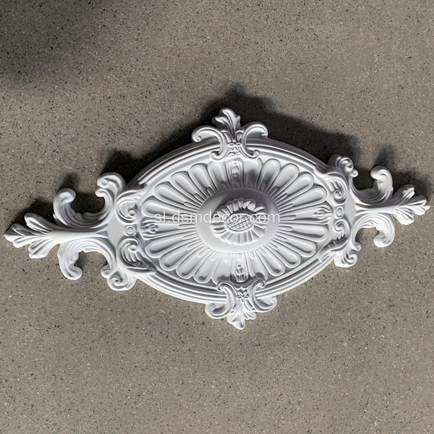 Ovalni poliuretanski dekorativni stropni medaljon