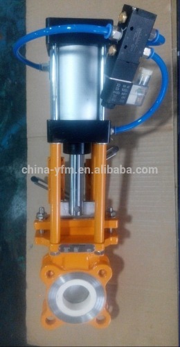 WCB Pneumatic Ceramic Knife Gate Valve for Slag