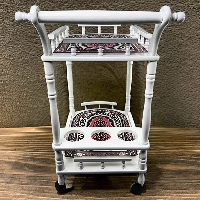 Simple Two-Tier Mobile Kitchen Cart for Restaurants