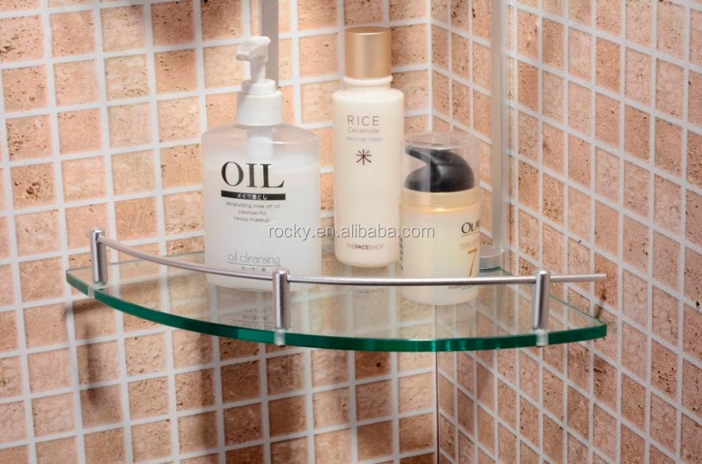 China manufacturer 4mm 5mm 6mm 8mm safety Toughened Clear Curved bent Tempered Glass Shelf for bathroom