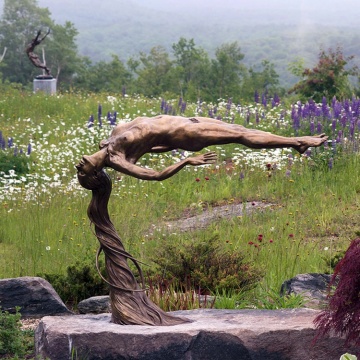 Creative decoration cast bronze craft figure statue outdoor