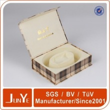 Fancy Paper luxury leather Belt packaging box with hinged lids