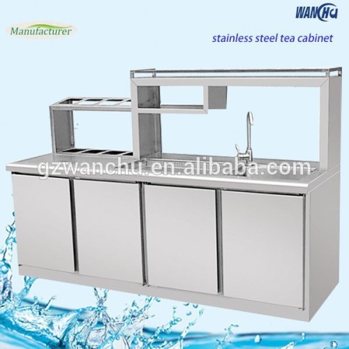 Commercial Custom Size Stainless Steel Kitchen Sink Counter Cabinet/Restaurant Kitchen Sink Base Cabinet with Sink