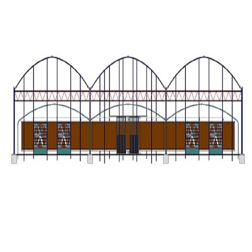 Large Plastic Film Multi Span Greenhouse