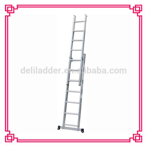 EN131 Approval 2 sections Aluminum Extension Ladder