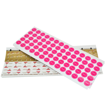 Custom Printed Cartoon Sticker Gold Printed Sticker