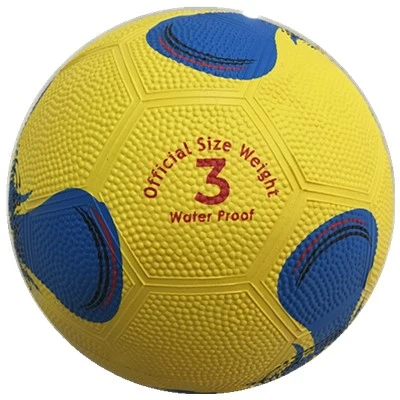 Light Yellow High Quality Rubber Football Export to South America