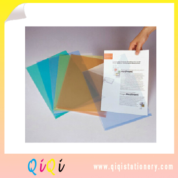L shape clear presentation file folders