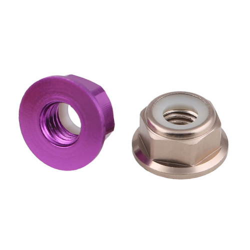 Nut Kunci Flange Aloi Aluminium Pelbagai Warna