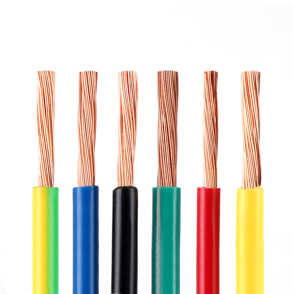 Bakır Tel Esnek Çekirdek PVC Yalıtımlı 300/500V İletkenli Ev Elektrik Tel Kablosu