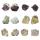 Crystal Crystal Rough Stone Boucle d&#39;oreille