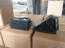 polyurethane parking chock wheel chock rubber car stopper