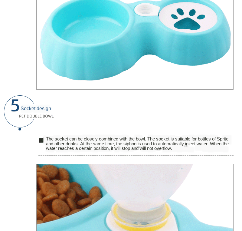 Can Be Inserted Into A Water Bottle For Drinking Water, Automatic   Food Dog Pet Dog Bowl