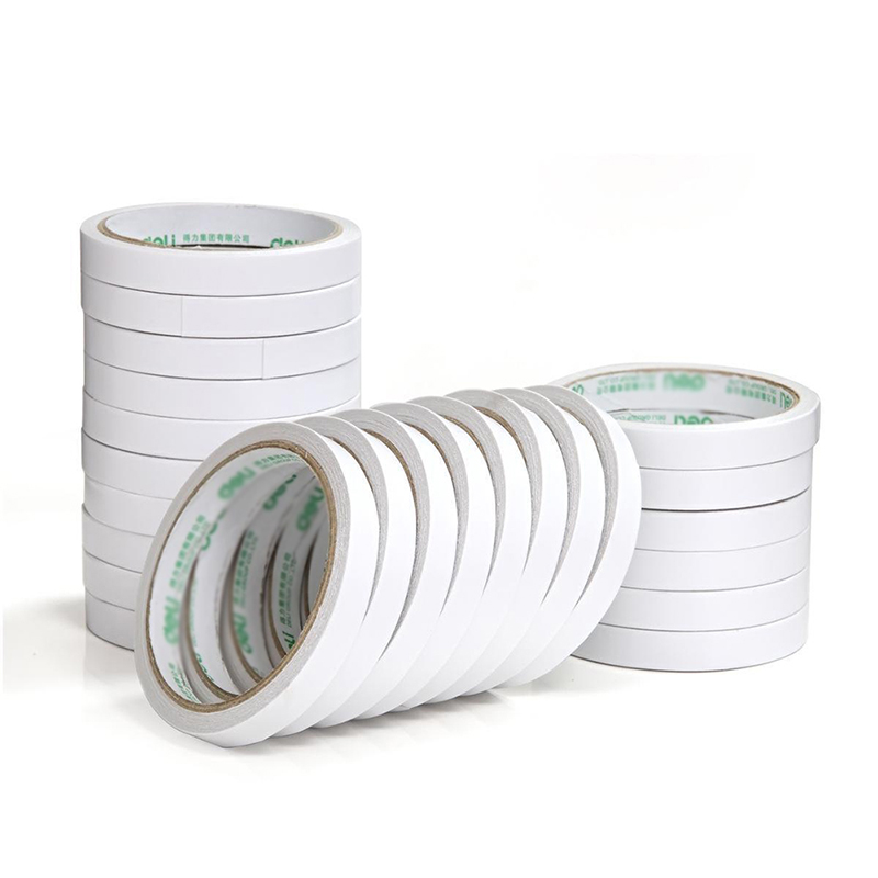 Double Sided Tape Jumbo Roll With Solvent Adhesion , Tissue Paper Adhesive Double Sided Tape