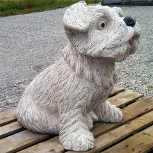 Wholesale popular small size carved stone dog statue