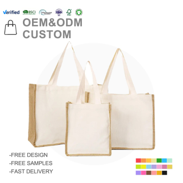 Durable Laminated Jute Imitation Bag with Classic Design