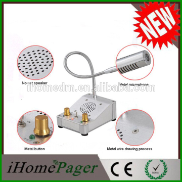 Counter speaker bank window intercom system