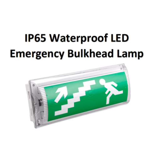 Rectangular embedded emergency bulkhead light