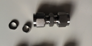 Metal Tube Ferrule Straight Union Connector