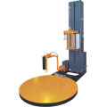 Full automatic pallet wrapping machine with weighing device