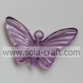 Molte delle perle trasparenti della farfalla acrilica perline di plastica a strisce con cravatta a farfalla