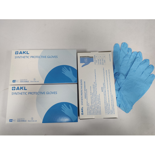 AKL Disposable medical nitrile Synthetic inspection gloves