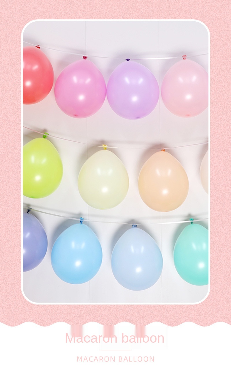 100pcs Wholesale Pastel Latex Balloon Kit 10 Inch Assorted Macaron Candy Color Latex Balloons