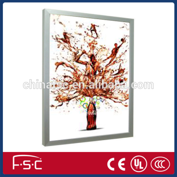 Led light fabric box sanp open aluminum frames