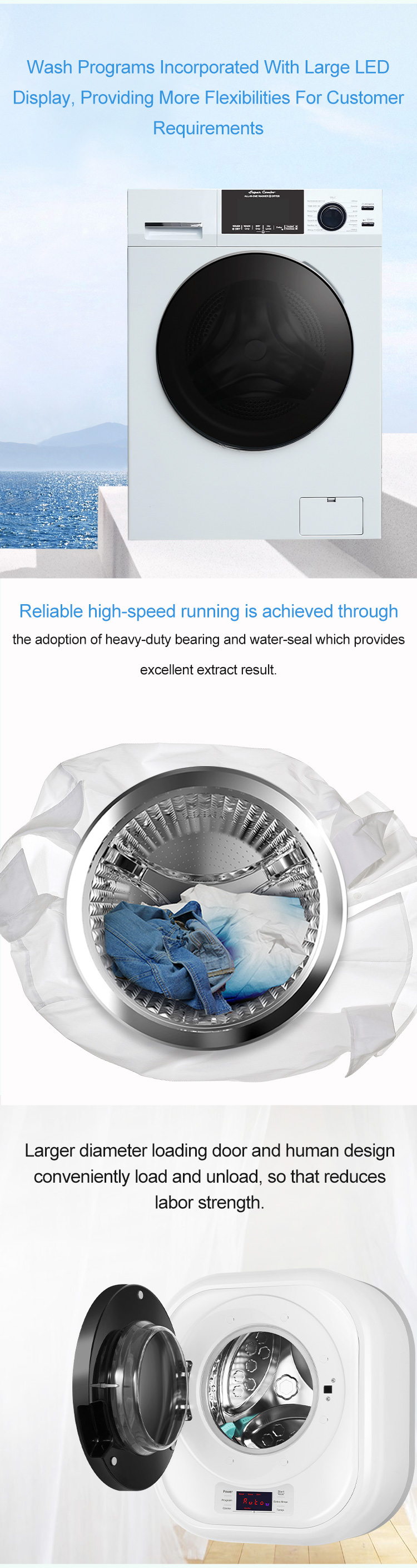 Portable compact full-automatic washing machine