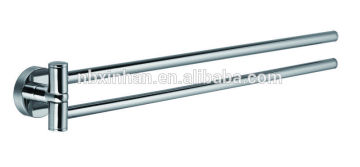 Popular Chrome plating double towel bars,swivel towel bar,removable towerl bar
