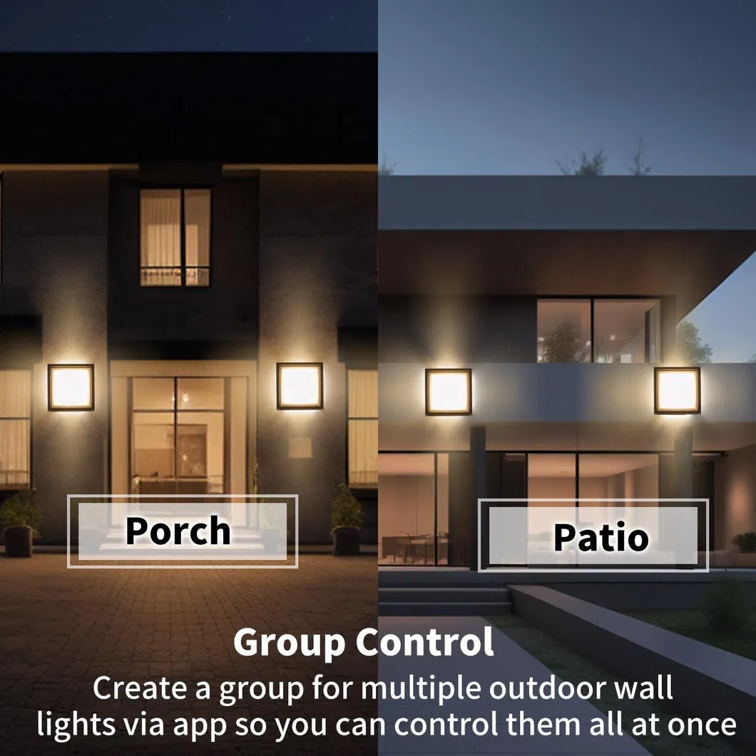 Modern Graffiti-Style Smart Outdoor Wall Light for Unique Spaces