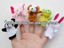 plush finger doll, mini finger puppet, plush animal finger doll