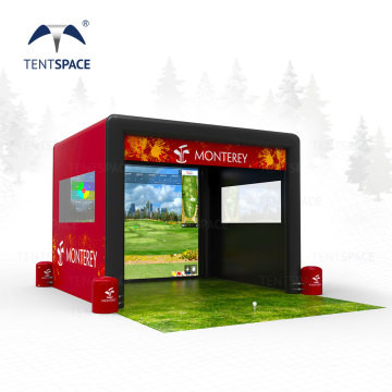 Custom Outdoor Inflatable Golf Simulator Tents and Enclosures for Home